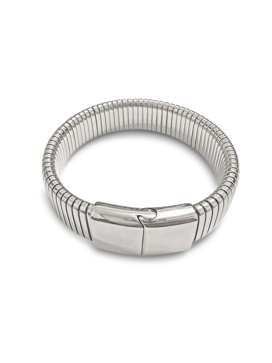 Nadia Silver Bangle Bracelet