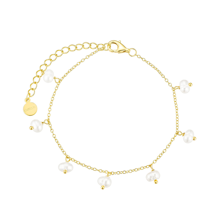 Petite Pearls Gold Bracelet