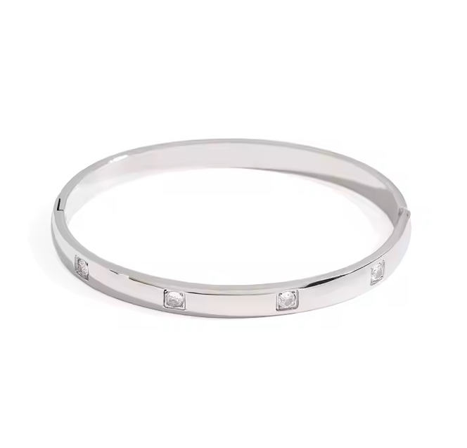 StoneTide Silver Bangle