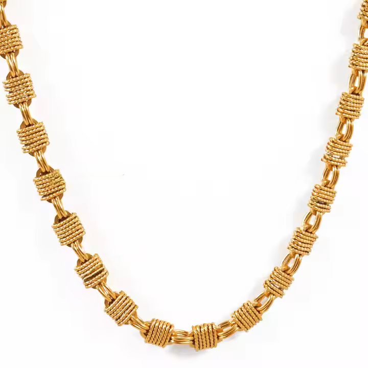Retro Styled Gold Necklace
