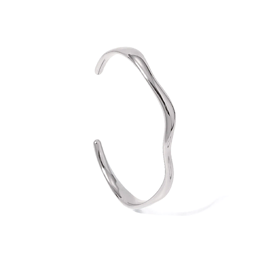 Cindy Silver Cuff Bangle