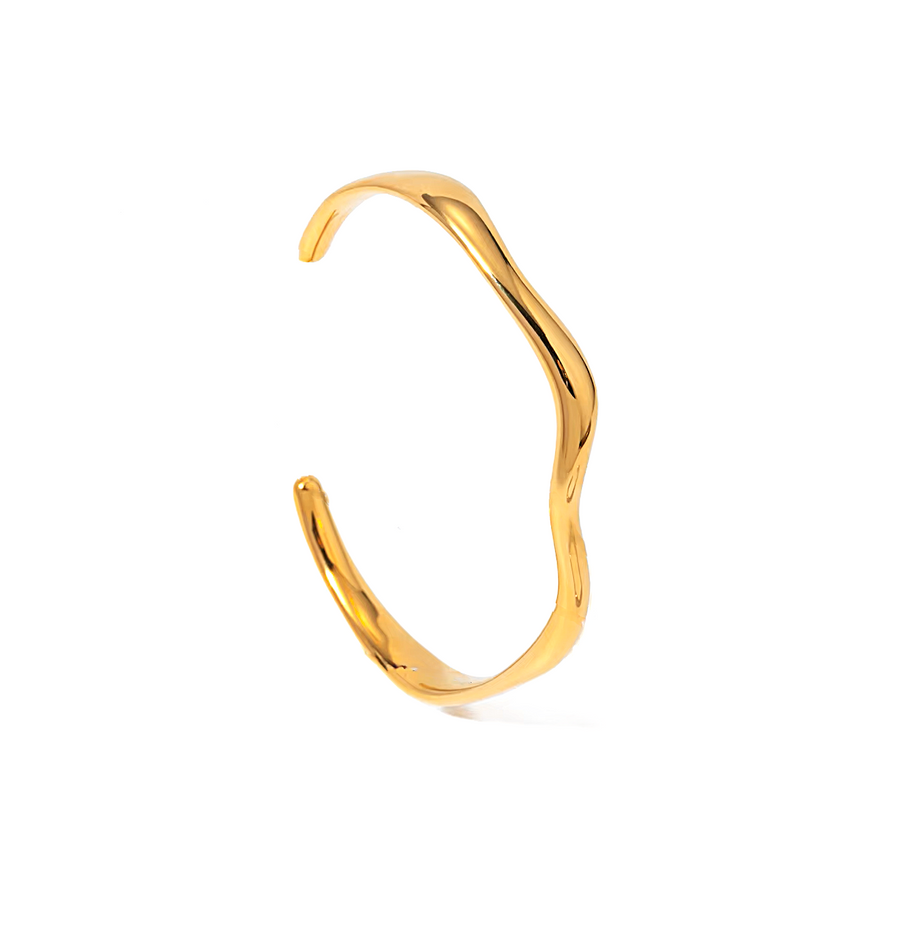 Cindy Gold Cuff Bangle