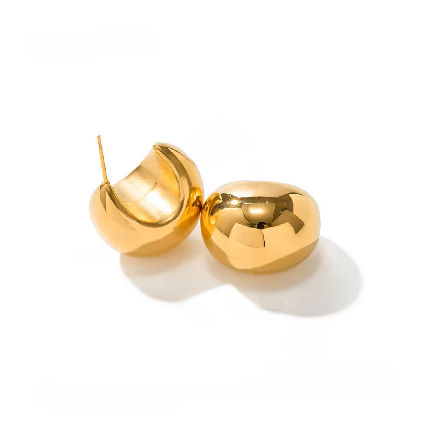 Moon Eclipse Gold Earrings