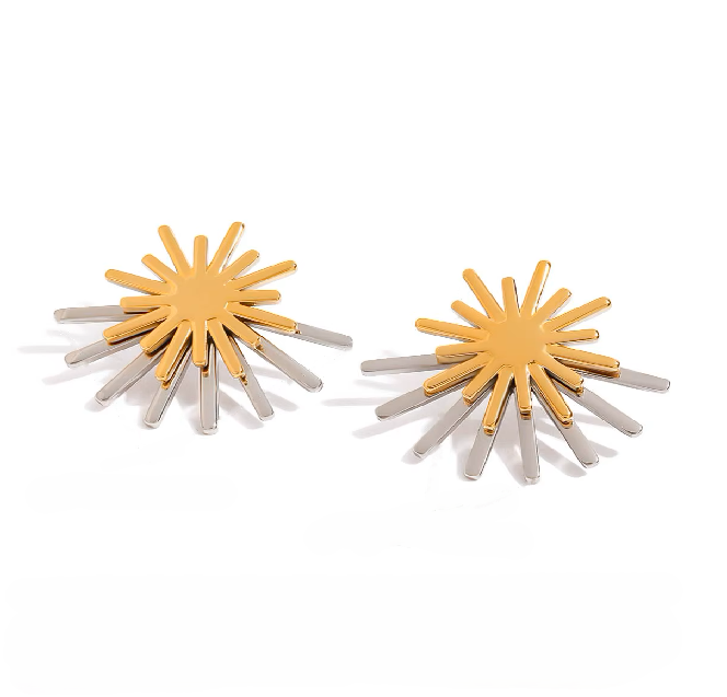 DuoTone SunFlux Earrings