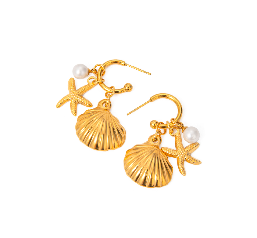 Seaside Charm Hoops