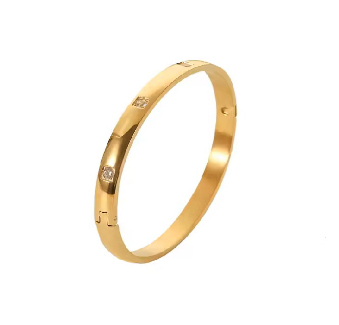 Golden Gleam Gold Bangle
