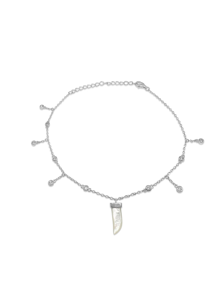 Elephant Tusk Stirling Silver Anklet