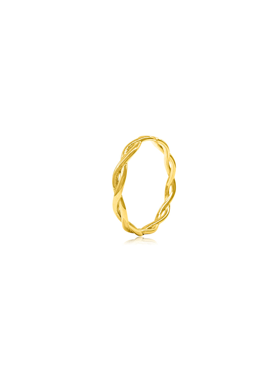 Woven Vine Gold Ring