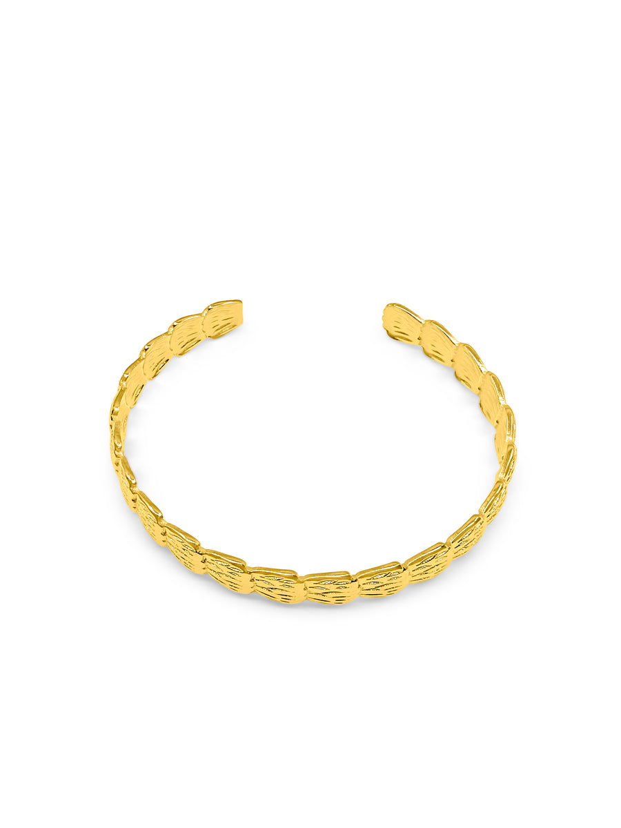 Chione Gold Cuff Bangle