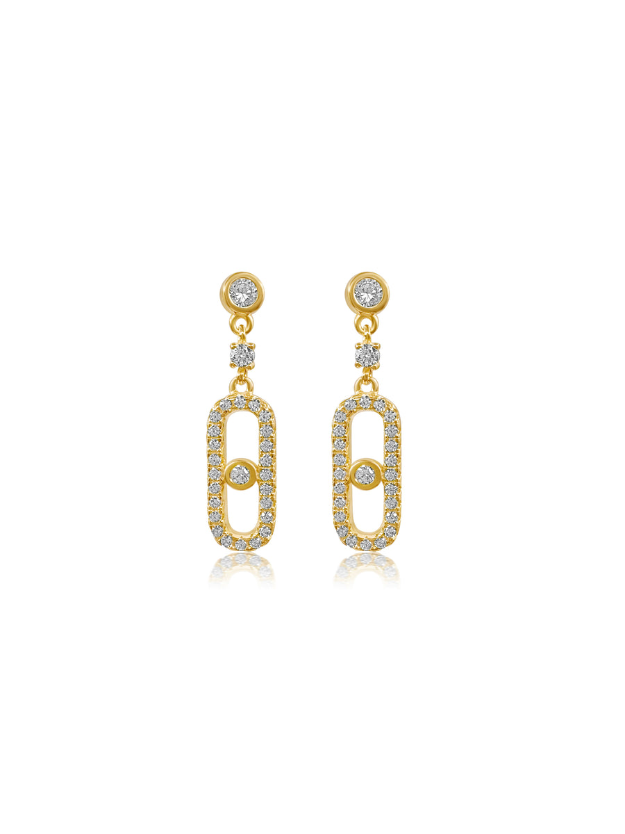 Giselle Drop Earrings - Gold