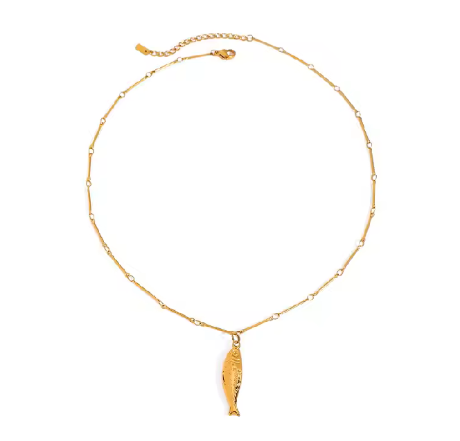 Golden OceanTale Necklace