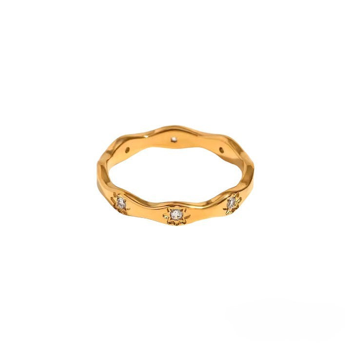 Starburst Gold Ring