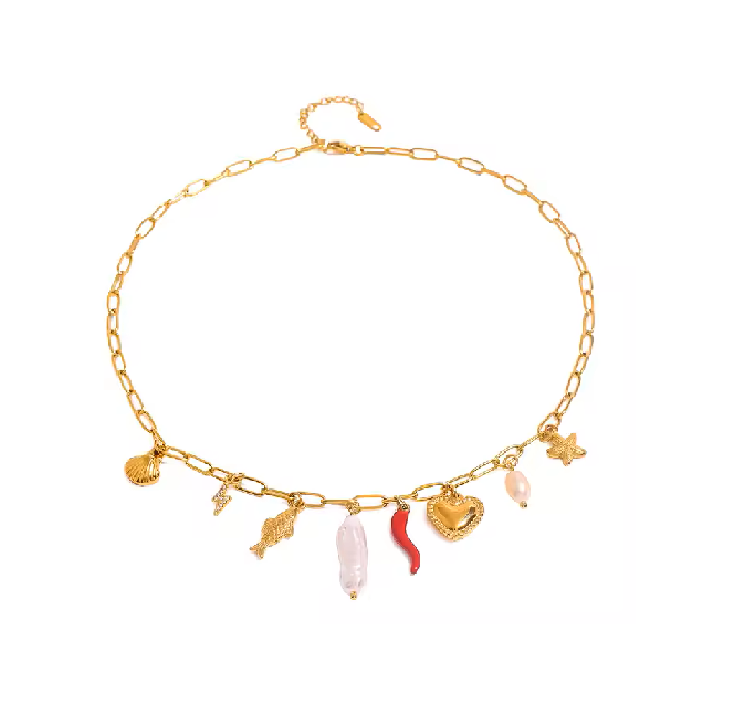 Charm Haven Gold Necklace