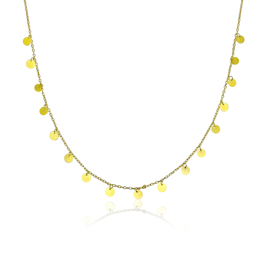 Mini Discs Gold Necklace